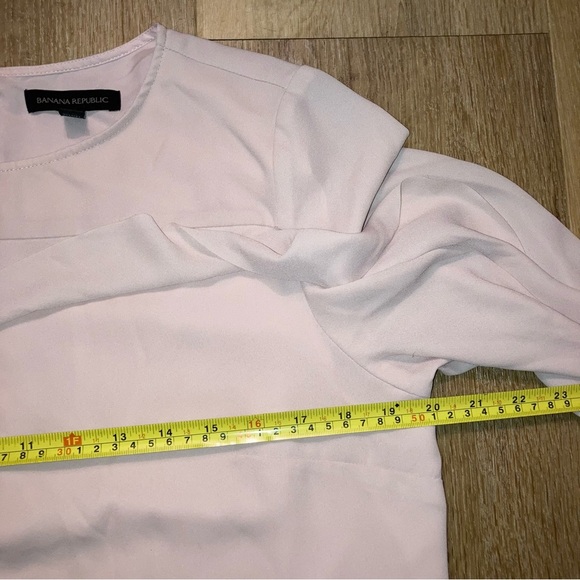 Banana Republic Women’s Ruffle-Front Dress |Pink | Romantic | Size 10 - Picture 7 of 15